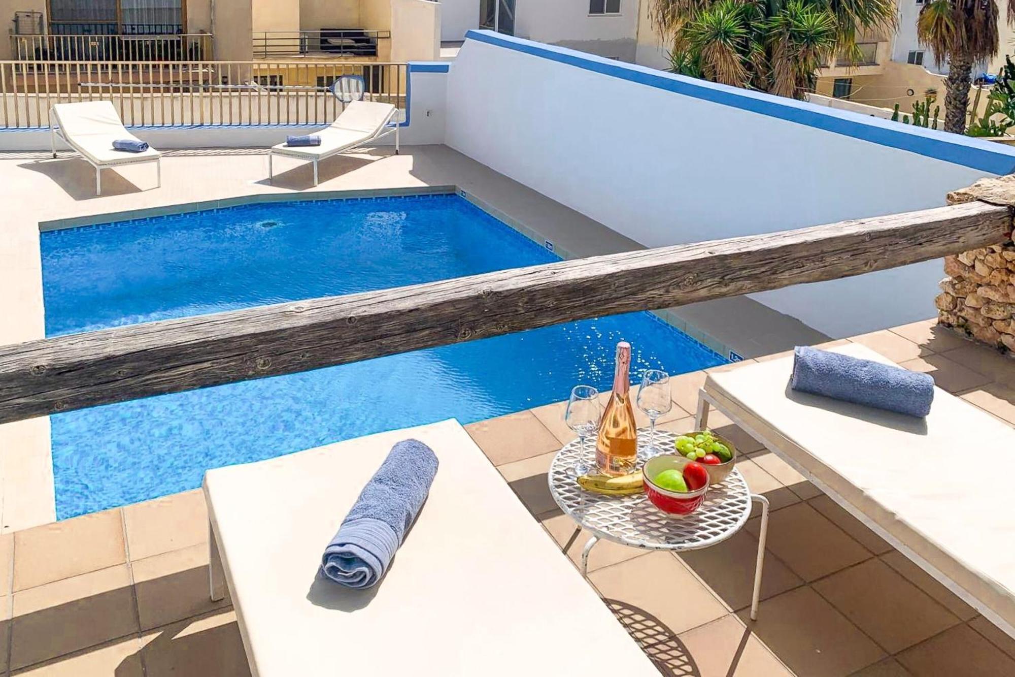 Pool & Sea Merill Apartments Mellieħa Buitenkant foto