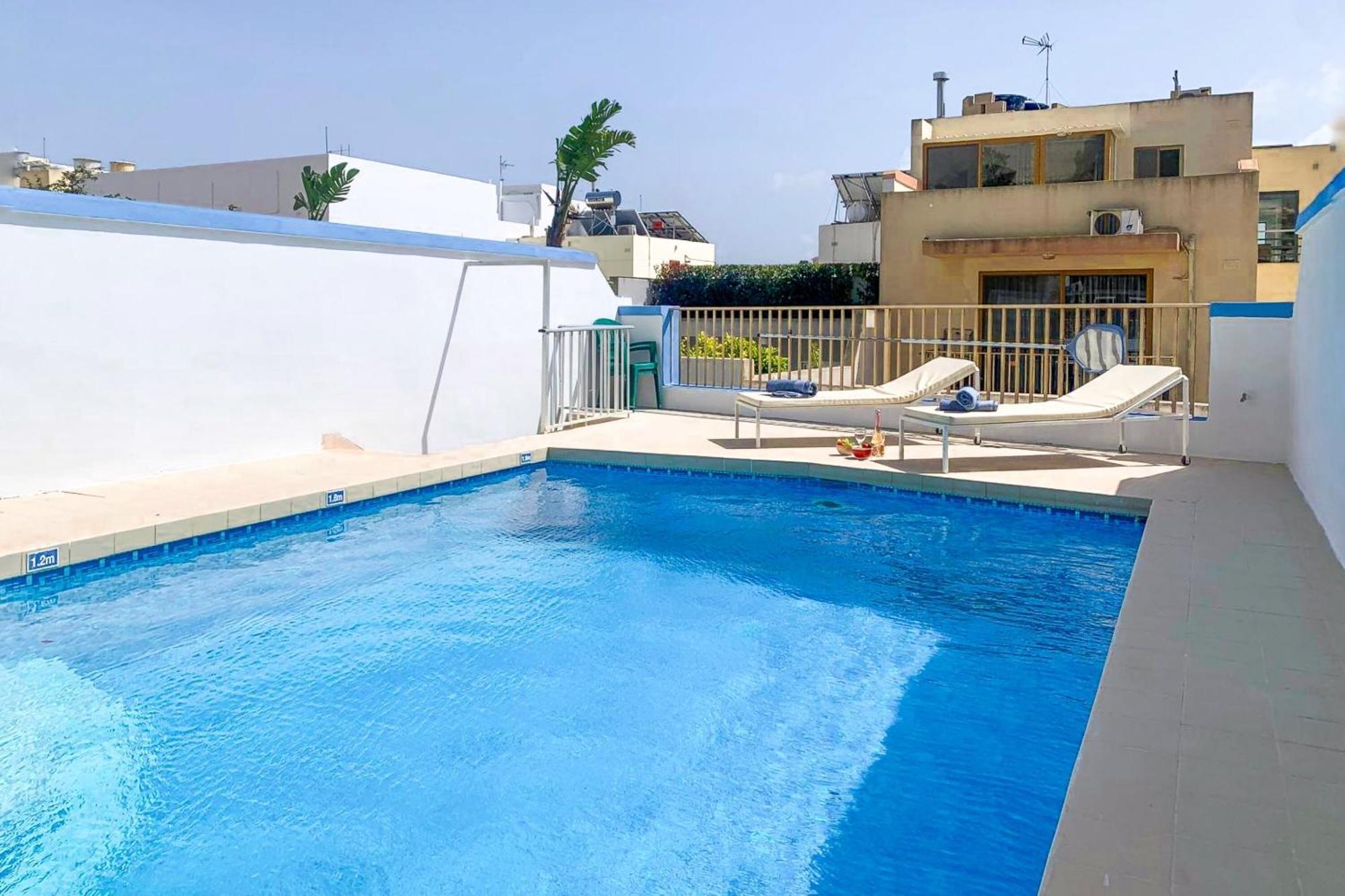 Pool & Sea Merill Apartments Mellieħa Buitenkant foto
