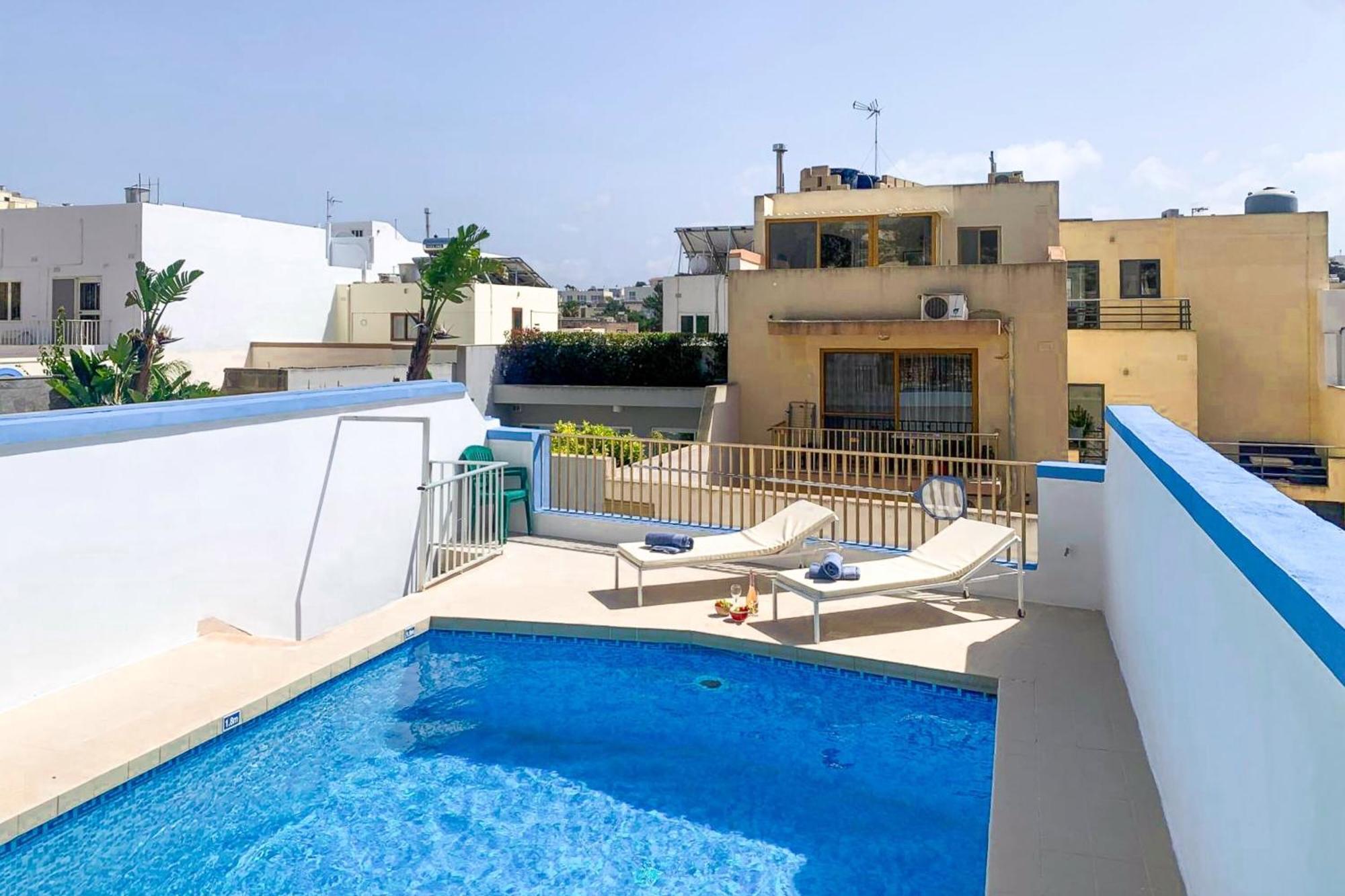 Pool & Sea Merill Apartments Mellieħa Buitenkant foto